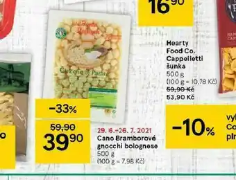 Tesco Cano bramborové gnocchi bolognese nabídka