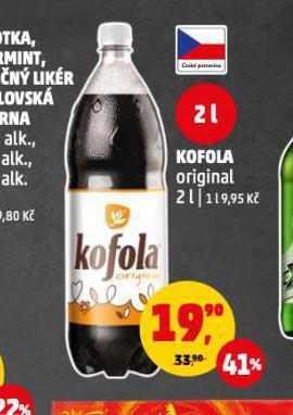Penny Market Kofola originál 2l nabídka