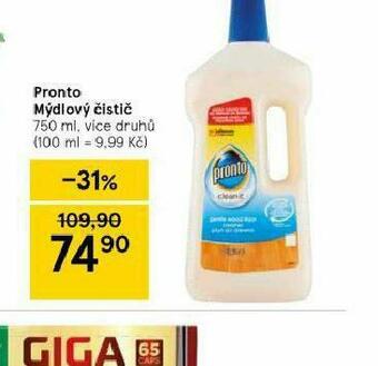 Tesco Pronto mýdlový čistič nabídka