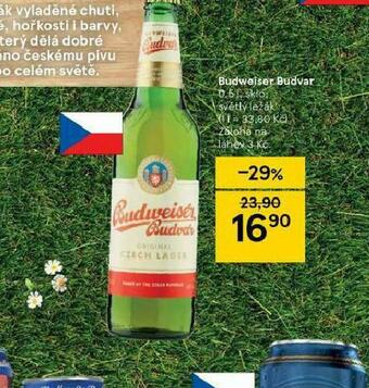 Tesco Pivo budweiser budvar nabídka