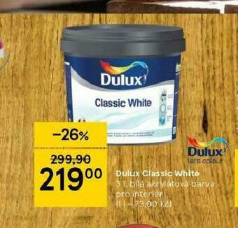 Tesco Dulux classic white nabídka
