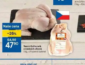 Tesco Kuře celé z českých chovů nabídka