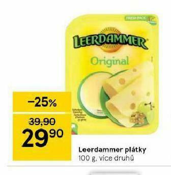 Tesco Leerdammer plátky nabídka