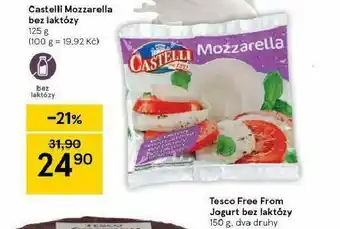 Tesco Castelli mozzarella bez laktózy nabídka