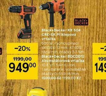 Tesco Black &amp; decker příklepová vrtačka nabídka