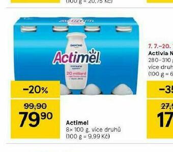 Tesco Actimel nabídka