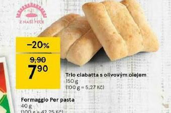 Tesco Trio ciabatta s olivovým olejem nabídka