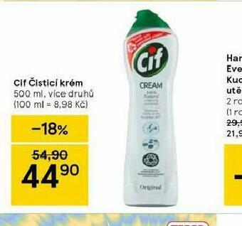 Tesco Cif čistící krém nabídka