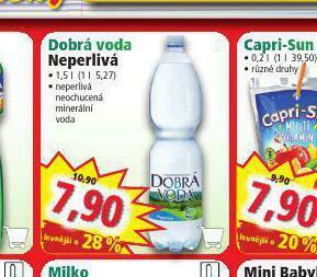 Norma Dobrá voda neperlivá nabídka