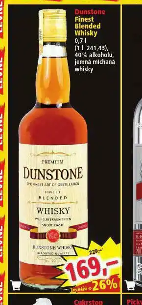Norma Dunstone finest blended whisky nabídka