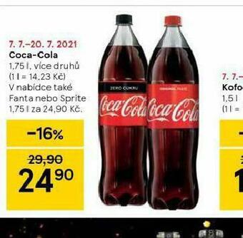 Tesco Coca cola 1,75l nabídka