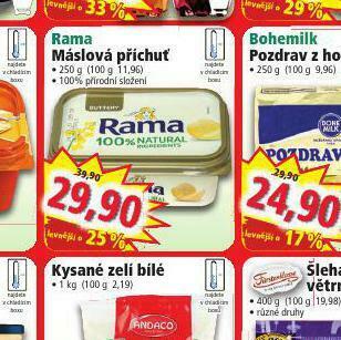 Norma Rama máslová příchuť nabídka