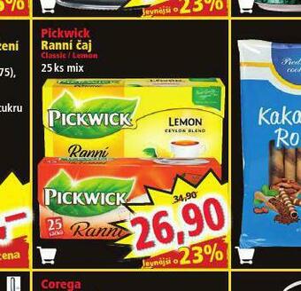 Norma Pickwick ranní čaj nabídka