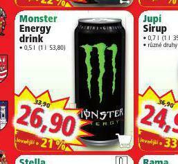Norma Monster energy drink nabídka