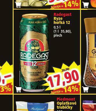 Norma Pivo radegast ryze hořká 12 nabídka