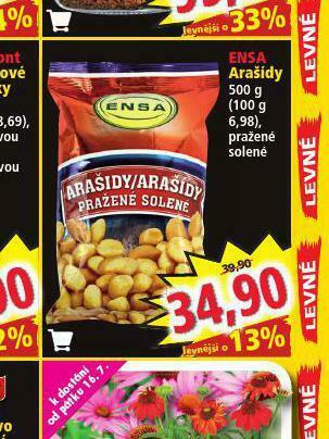 Norma Ensa arašídy nabídka