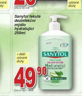 Lidl Sanytol dezinfekční mýdlo nabídka