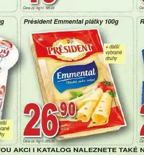 Lidl Président emmental sýr nabídka