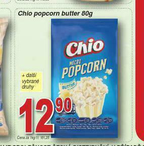 Lidl Chio popcorn nabídka