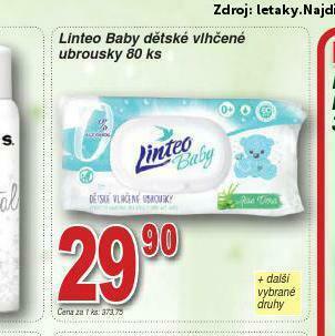 Lidl Linteo vlhčené ubrousky nabídka