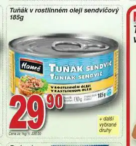 Lidl Tuňák v rostlinném oleji nabídka