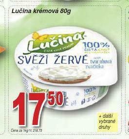 Lidl Lučina krémová nabídka