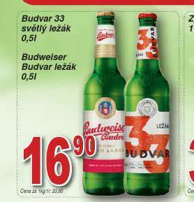 Lidl Pivo budvar 33 nabídka