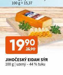 Terno Jihočeský eidam sýr uzený 44% nabídka