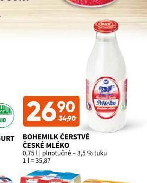Terno Bohemilk čerstvé české mléko 3,5% nabídka