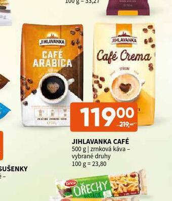Terno Jihlavanka café zrnková káva nabídka
