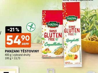 Terno Panzani těstoviny nabídka