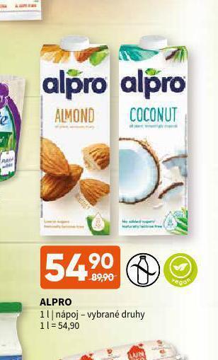 Terno Alpro nápoj nabídka