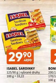 Terno Isabel sardinky nabídka
