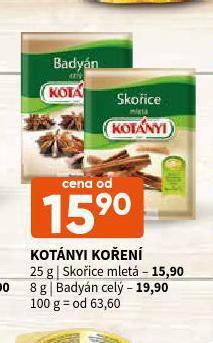 Terno Kotányi koření badyán celý nabídka