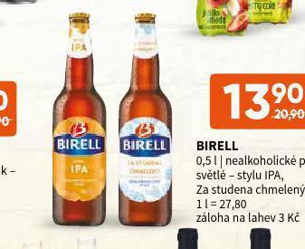 Terno Pivo birell nealko nabídka
