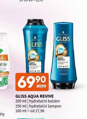 Terno Gliss aqua revive hydratační šampon nabídka