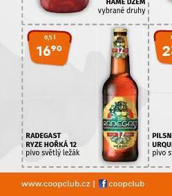 Terno Pivo radegast ryze hořká 12 nabídka