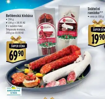 Jip Betlémská klobása nabídka