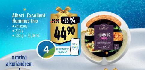 Jip Albert excellent hummus trio nabídka