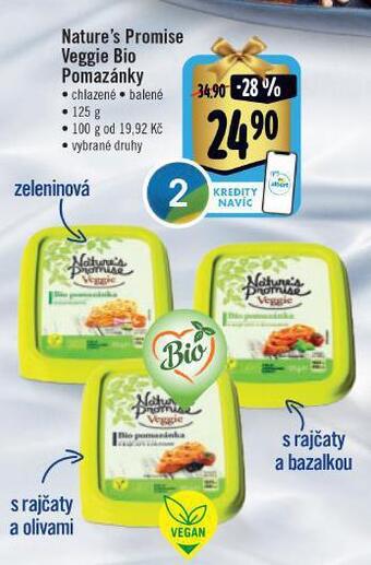 Jip Veggie bio pomazánky nabídka