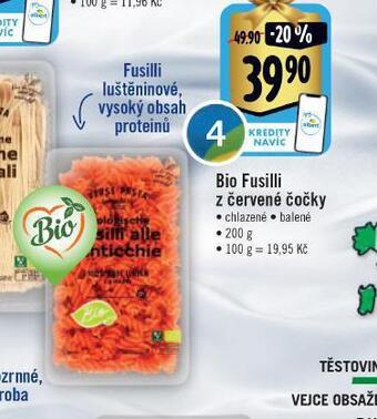 Jip Bio fusilli z červené čočky nabídka