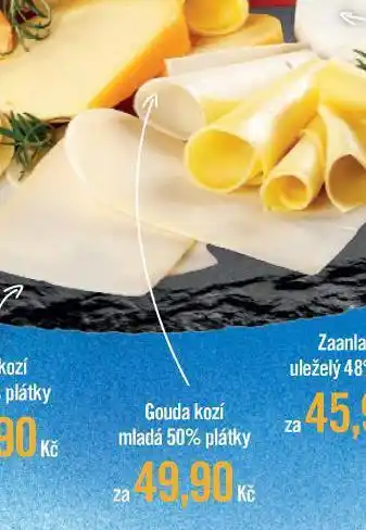 Jip Gouda kozí mladá 50% plátky nabídka