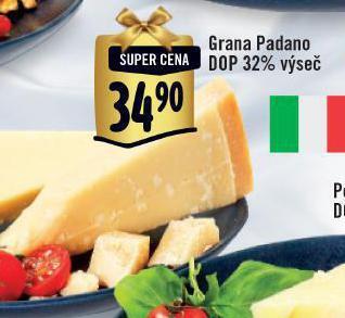 Jip Grana padano dop 32% výseč nabídka