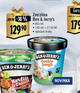 Jip Zmrzlina ben & jerry´s nabídka
