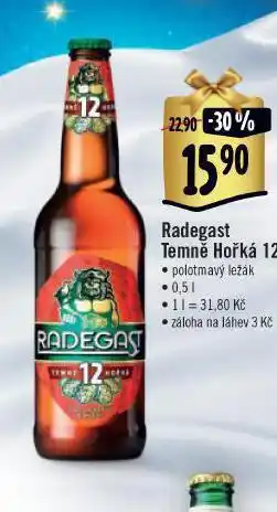 Jip Pivo radegast temně hořká 12 nabídka