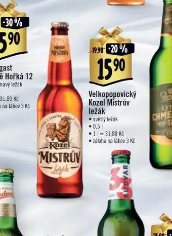 Jip Velkopopovický kozel mistrův ležák nabídka