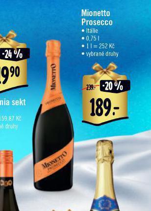Jip Mionetto prosecco nabídka