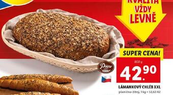 Lidl Lámankový chléb xxl nabídka