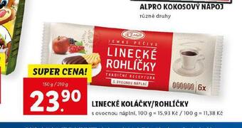 Lidl Linecké koláčky / rohlíčky nabídka