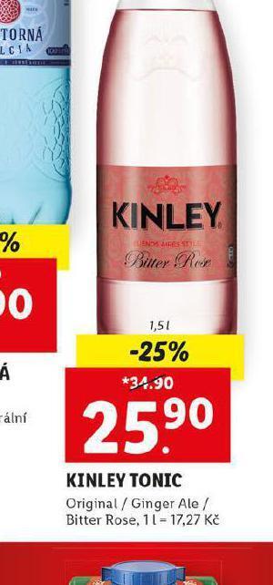Lidl Kinley tonic nabídka
